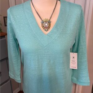 Chico's Mint Green 3/4 Sleeve Tunic